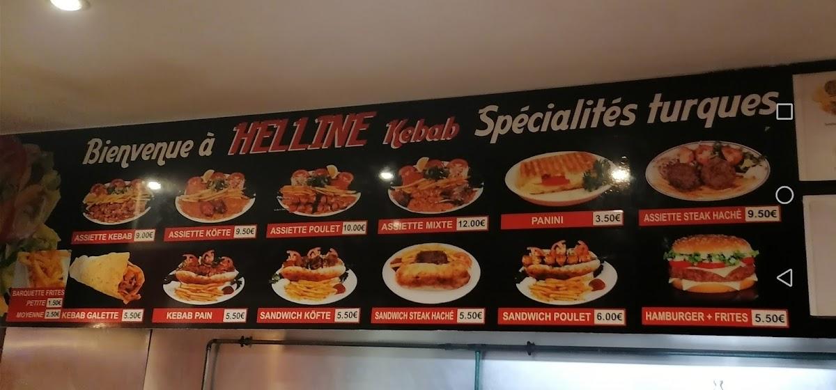 Menu de Helline Kebab