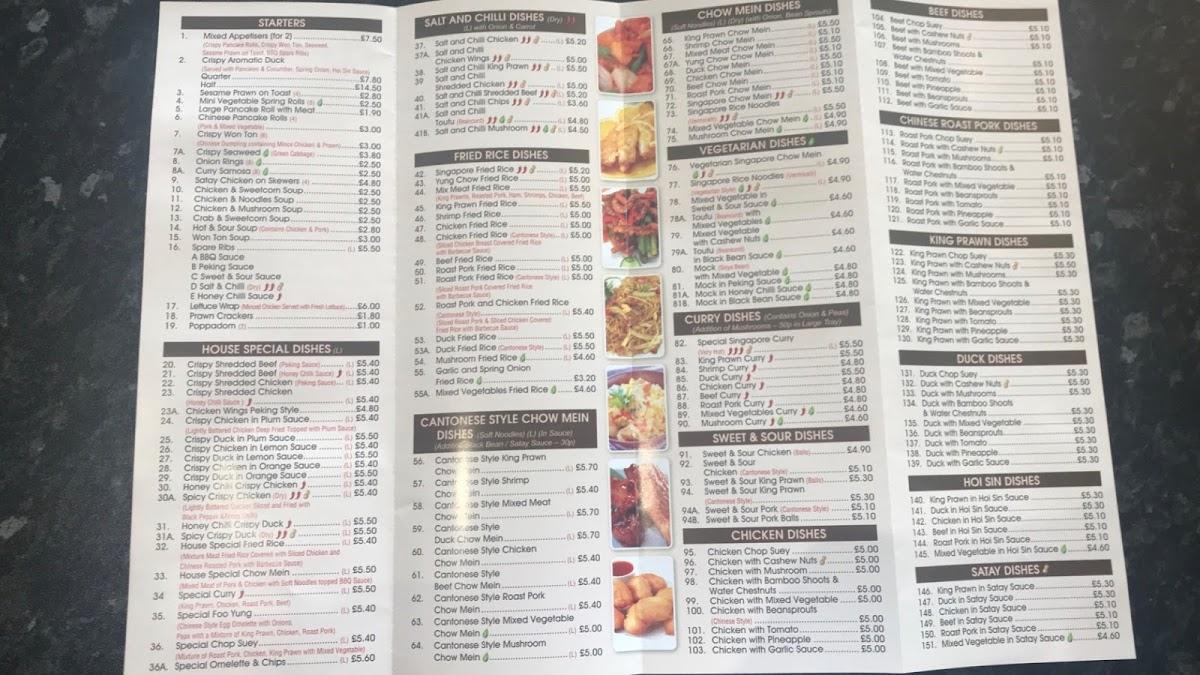 Menu at New City Chinese fast food, Blackwood, 1 High St