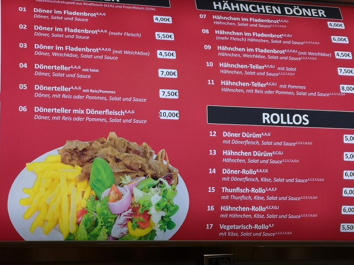 Speisekarte von Berlin Döner restaurant, Espelkamp Speisekarte von Berlin Döner restaurant, Espelkamp