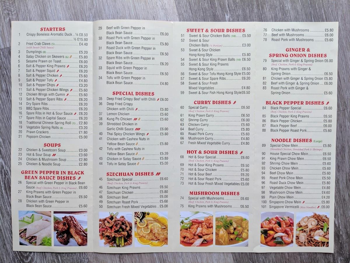 Menu At J & B Fish Bar And Chinese Take Away, March