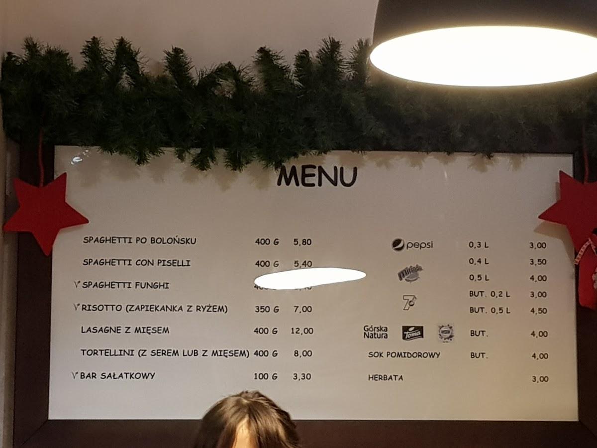 Menu at Piccolo pub & bar, Poznań, Krakowska 34