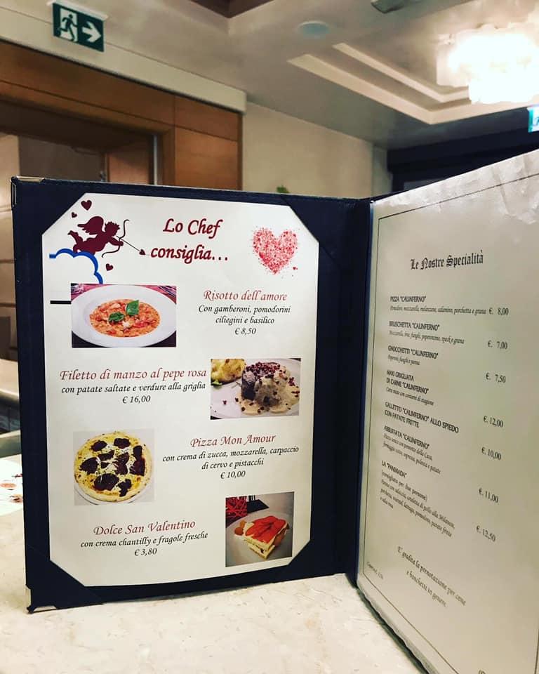 Menu di Calinferno 