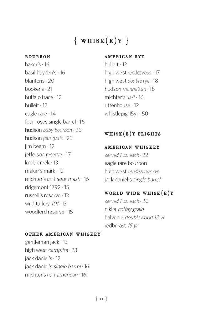 Menu at STRIPSTEAK Waikiki restaurant, Honolulu