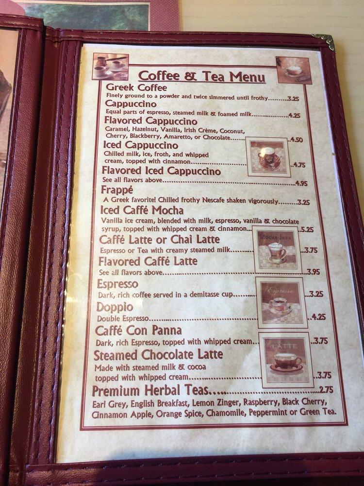 Menu at The Edison Diner restaurant, Edison