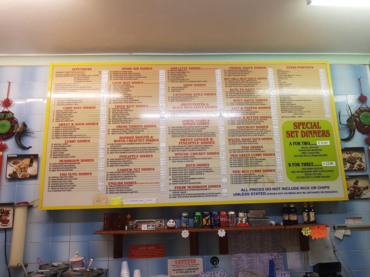 Menu At Wah Sing Take Away Fast Food Sheffield   Rb18 Wah Sing Take Away Menu 