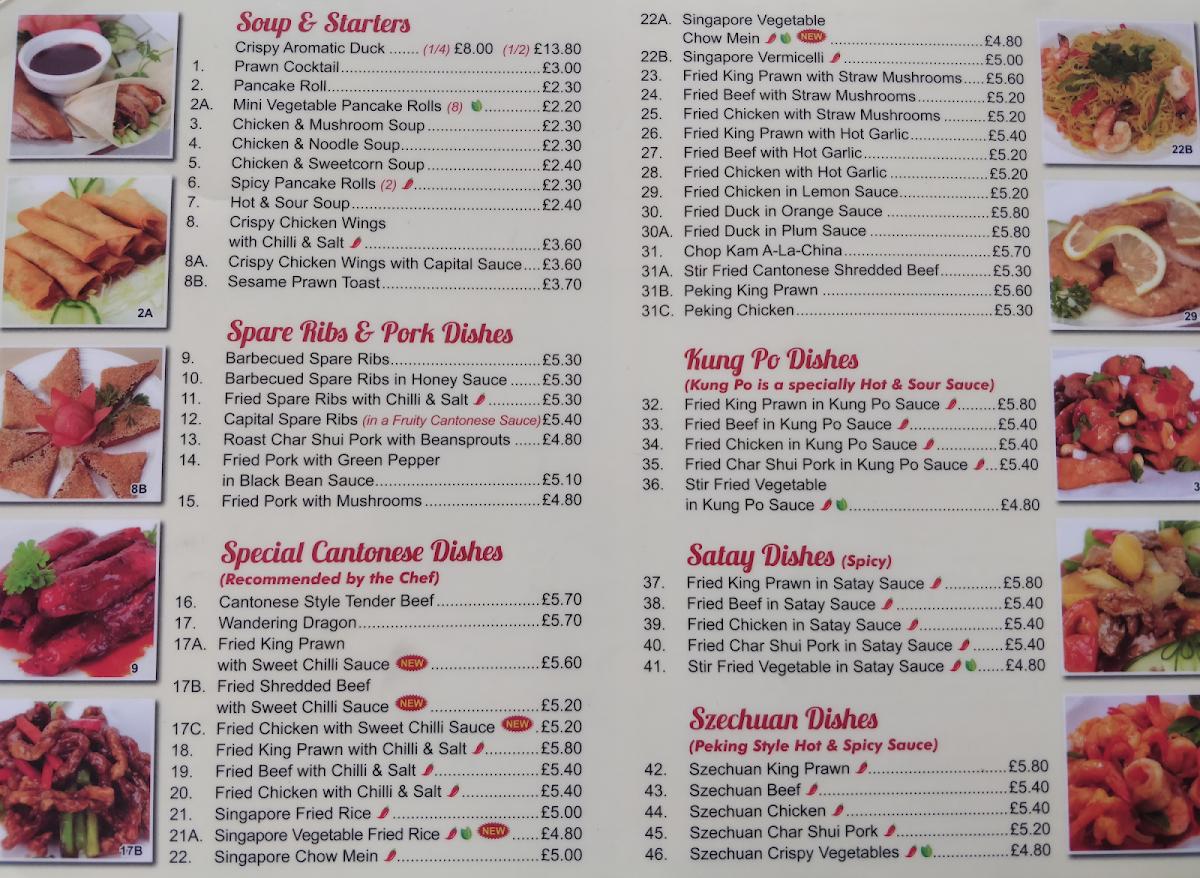 Good deals friends menu