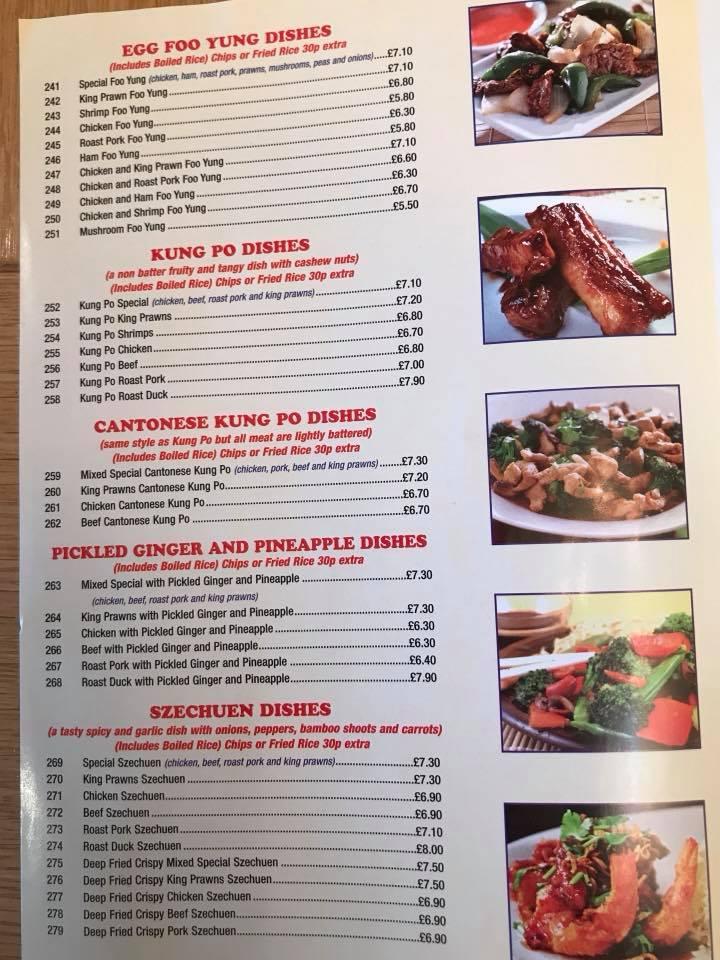 Menu at Wo Kee Chinese Takeaway restaurant, Forfar