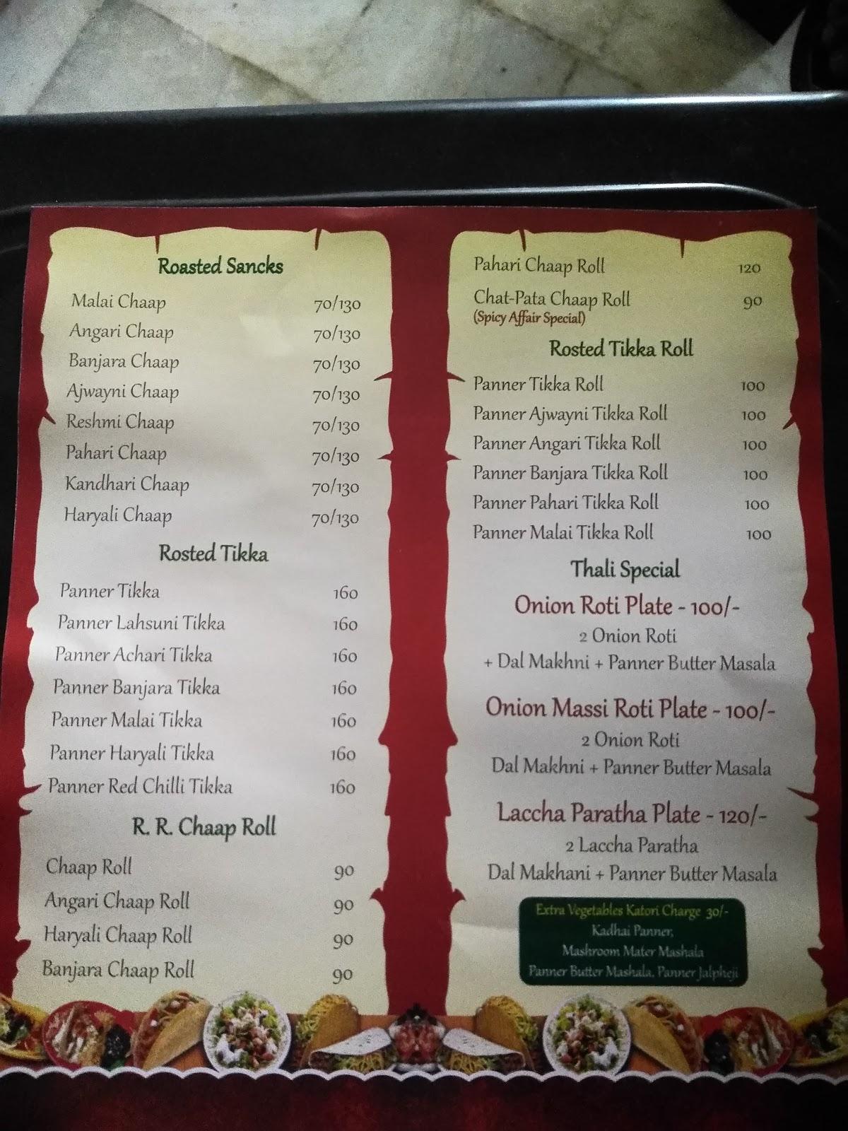 Menu at Spicy Affair, Hisar, Shop No SSB 09