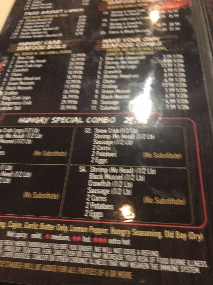 Menu at Hungry Crab Davenport restaurant, Haines City