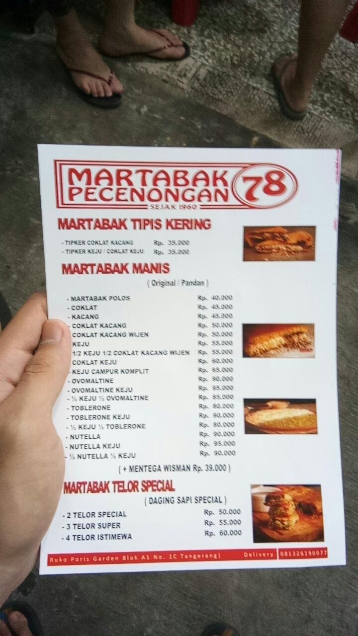 Martabak Pecenongan 78 restaurant, Tangerang, Jl. Blk. Ambon 