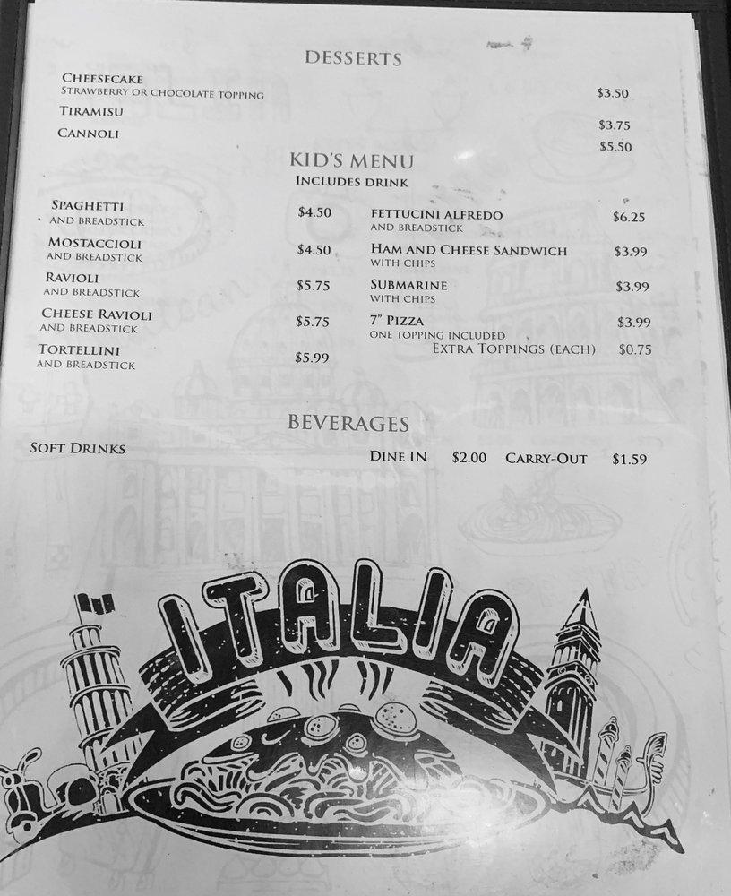 Menu at Mimmo's Pizza pizzeria, Carterville, 114 Plaza Dr