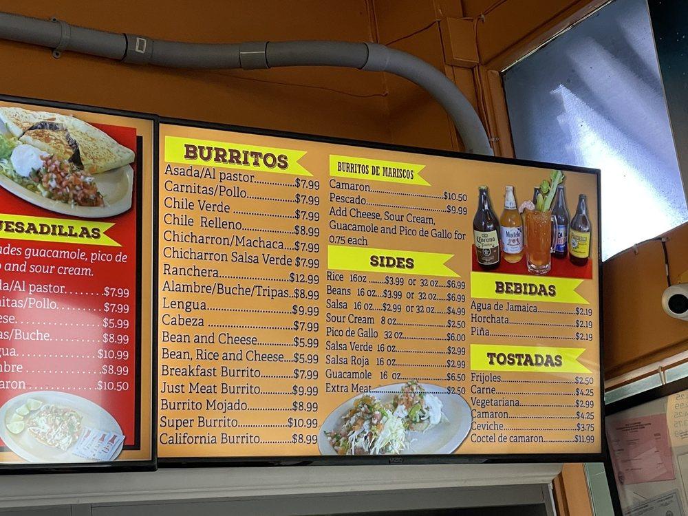 Menu at Establos Meat Market restaurant, Camarillo, Ventura Blvd