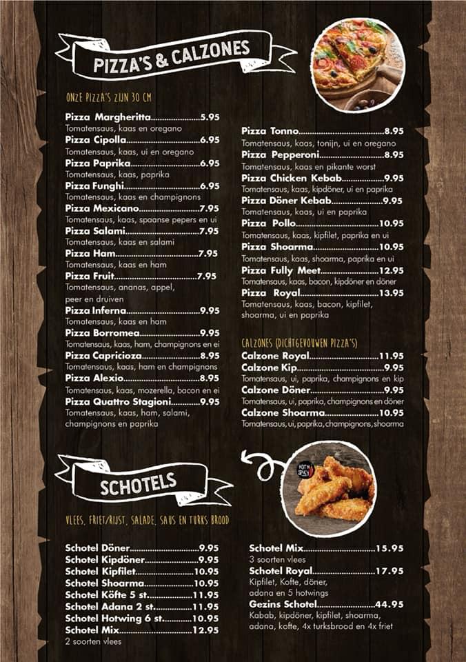 Menu at Royal Food Corner Weert, Weert