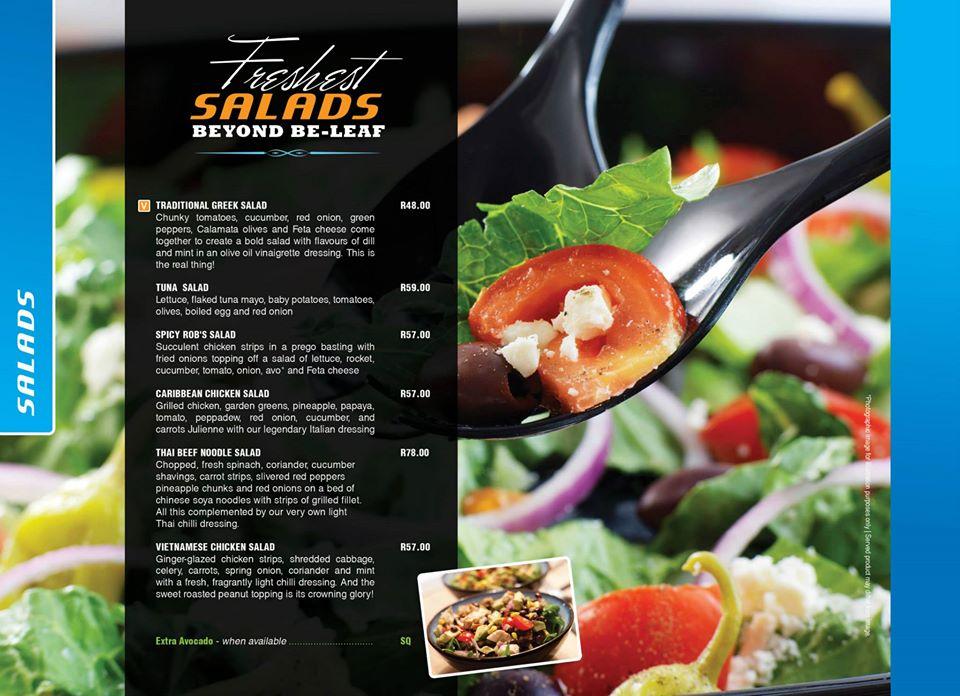 Menu at Pedals Cafe, Randburg, 30 Sparrow Dr
