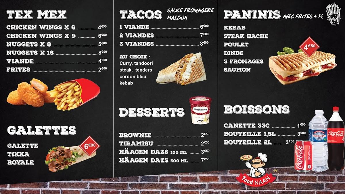 Menu At O Zbab Food Naan Saint Etienne Du Rouvray