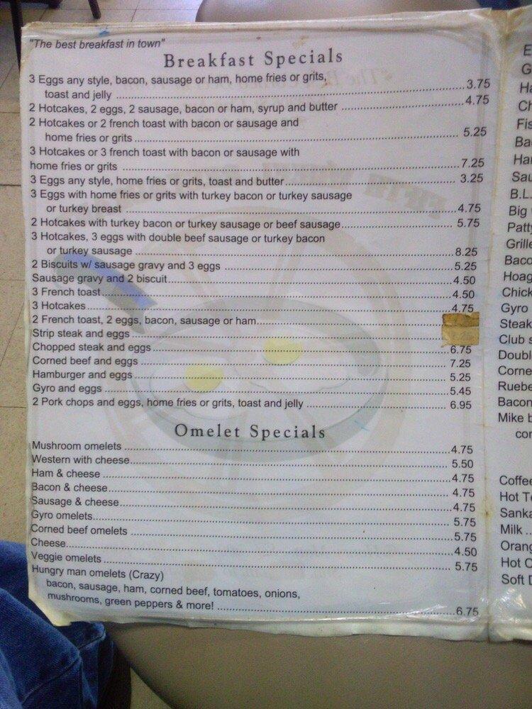Menu at Fifth Wheel restaurant, Cleveland
