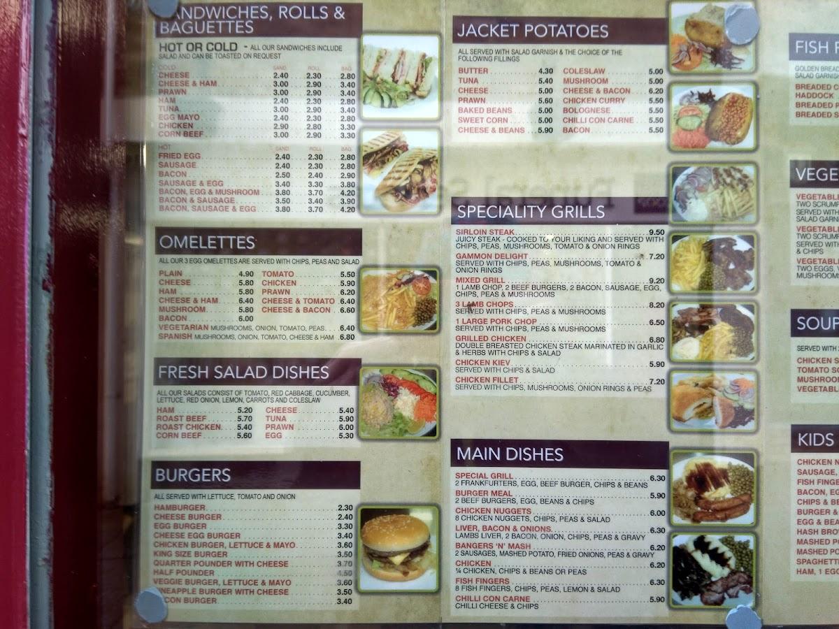Menu at Anada Cafe, Downham Market