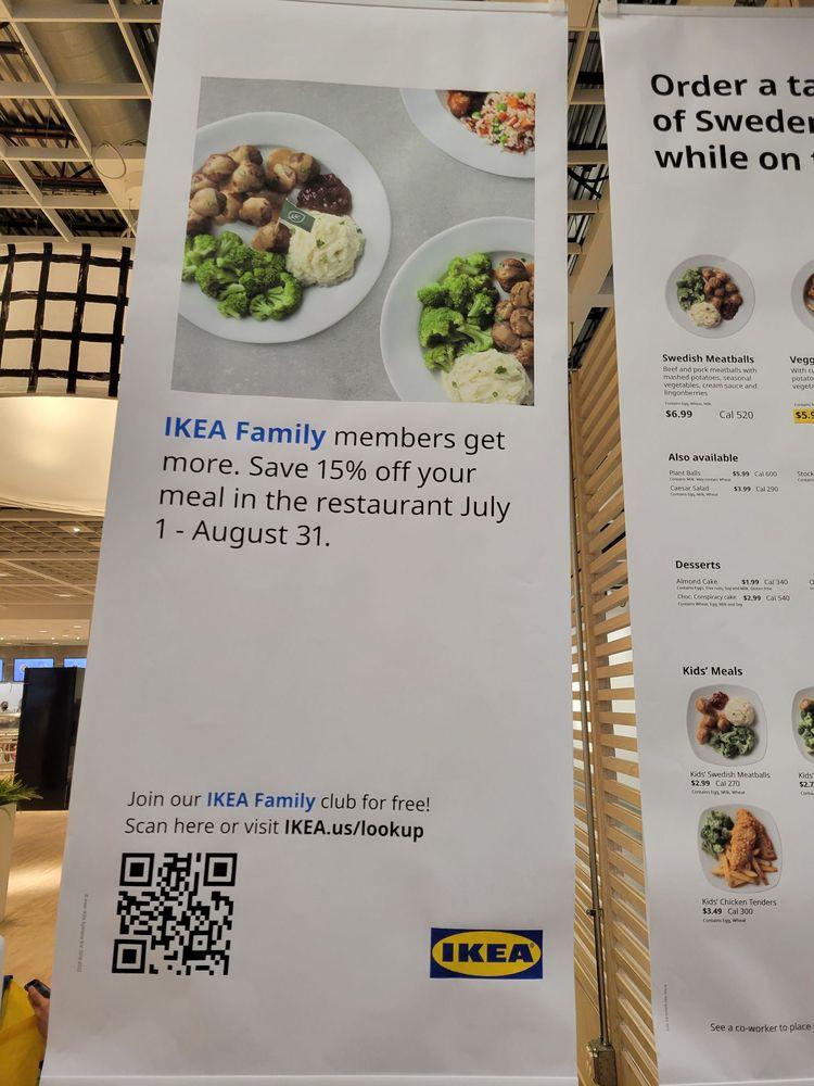Menu at IKEA Restaurant, Las Vegas