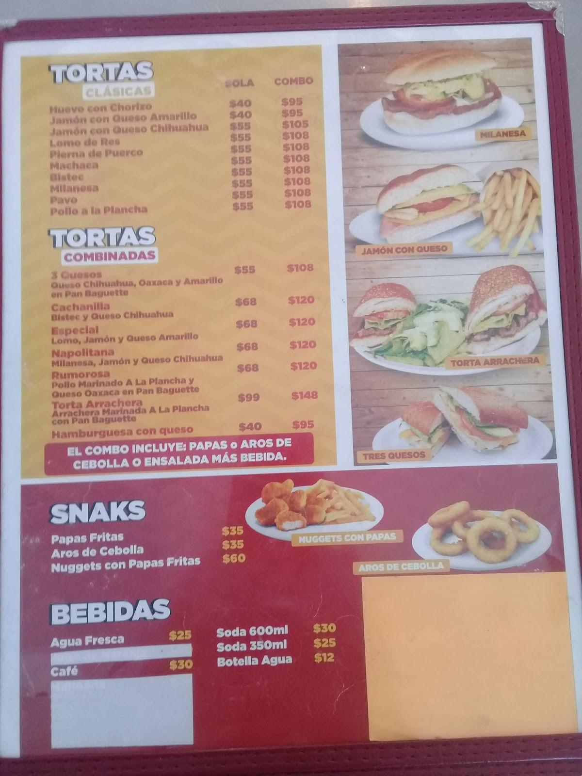 Carta Del Restaurante Tortas Omar Lazaro Cardenas Mexicali Blvd Lázaro Cárdenas 1250 7749