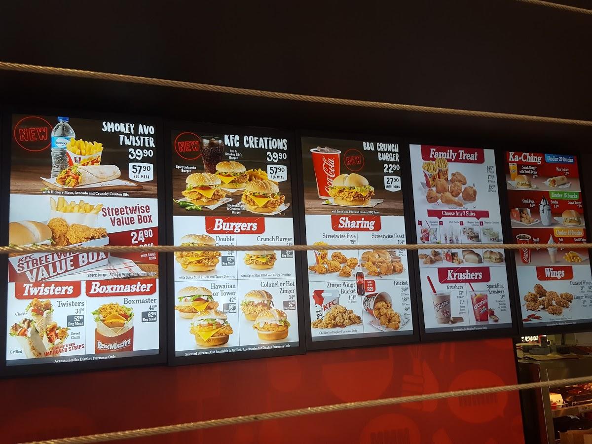 Menu At Kfc Waterfall Park (rustenburg 3) Restaurant, Rustenburg, Shop 3