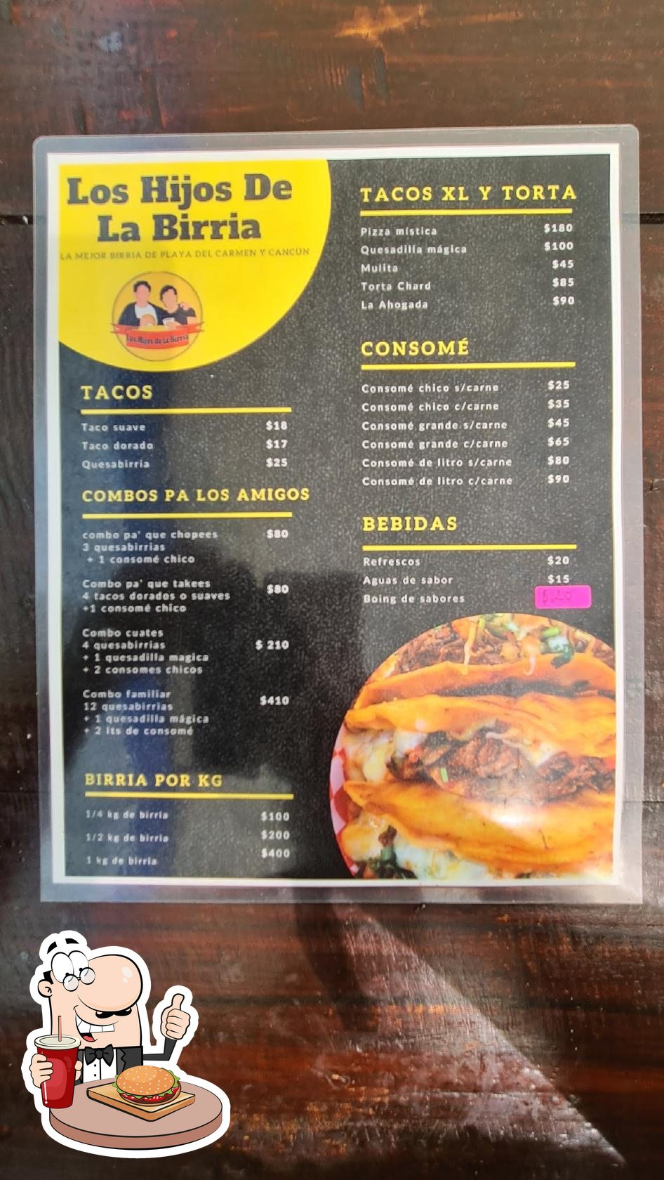 Los Hijos de la Birria restaurant, Playa del Carmen - Restaurant menu and  reviews