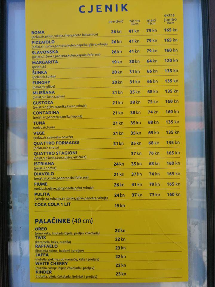 Menu de Nova Roma