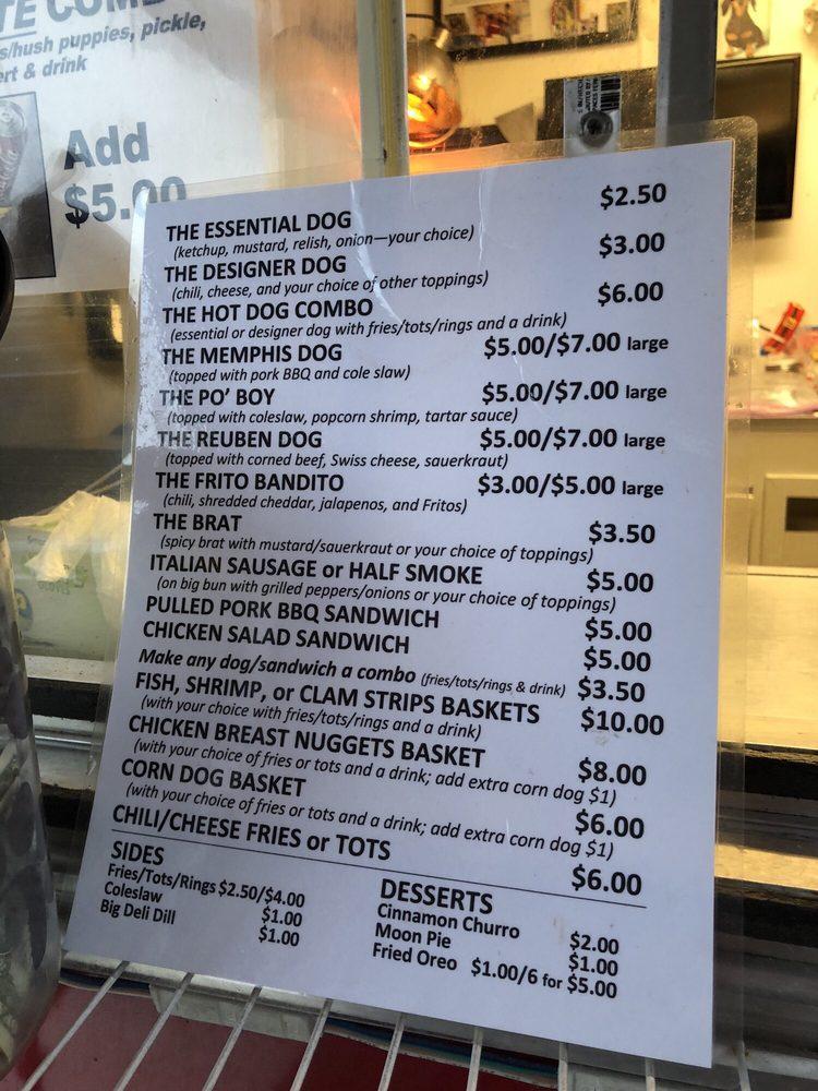 Menu at Dave's Dogs BBQ, Woodbridge, 13478 Minnieville Rd