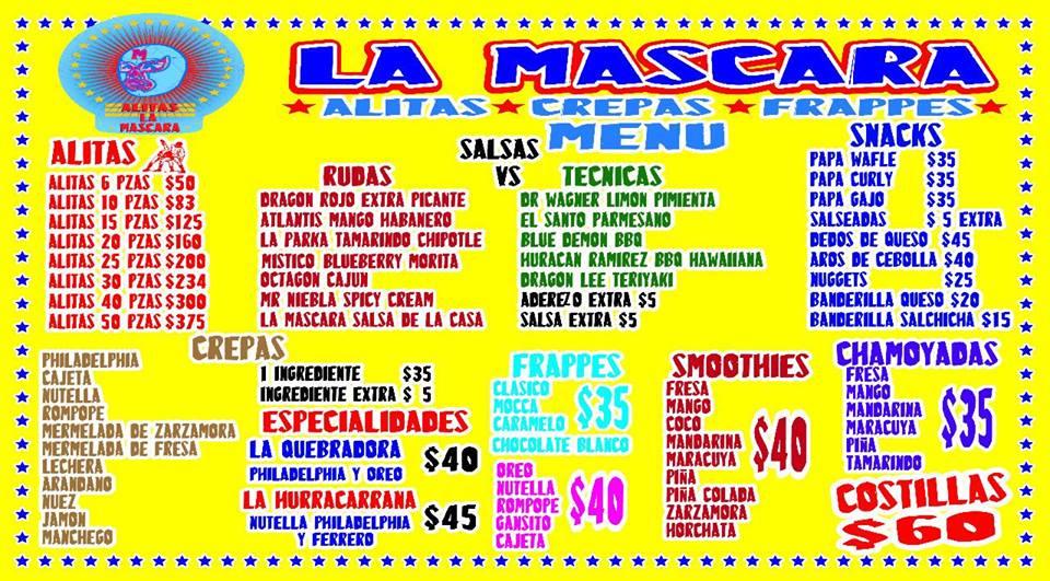 Alitas la mascara restaurant, Mexico City, Calle popocatepetl #68 col.  Pradera - Restaurant reviews