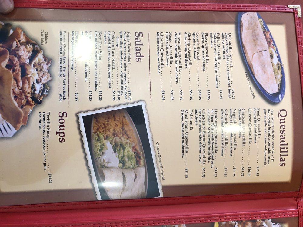 Menu at El Molino Mexican Restaurant, Waseca