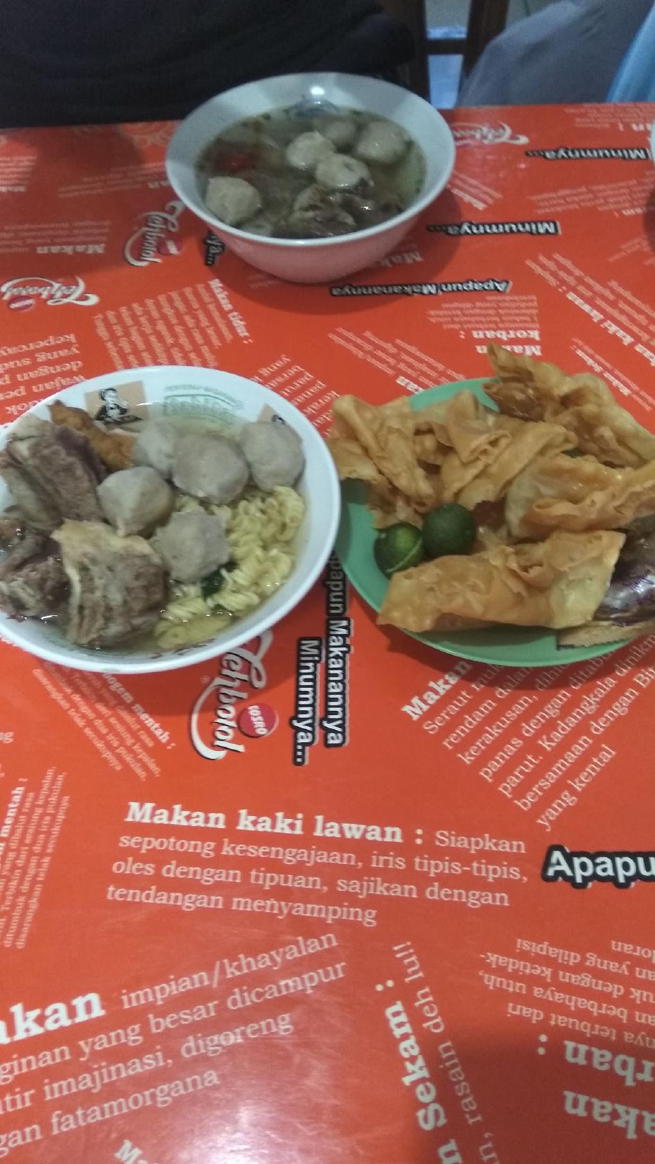 Menu At Bakso Malang And Mie Ayam Arema Restaurant Tangerang