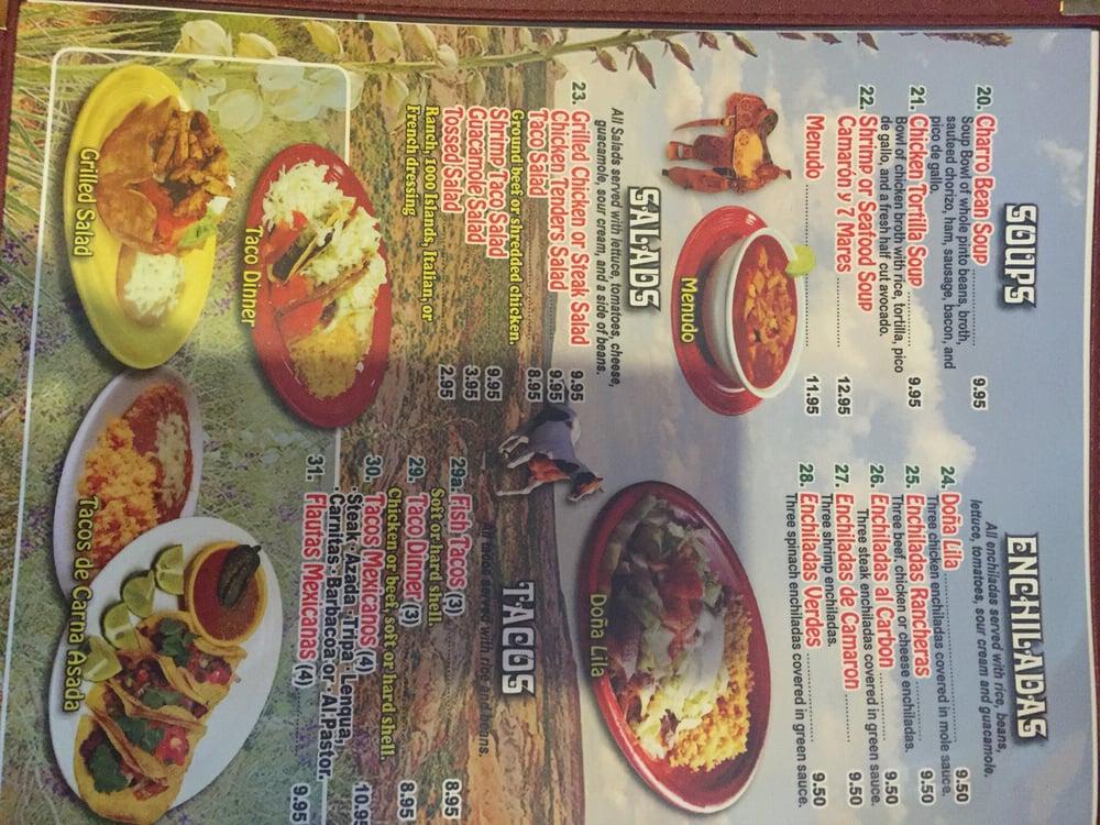 Menu at El Rodeo Mexican Restaurant Robertsdale, Robertsdale
