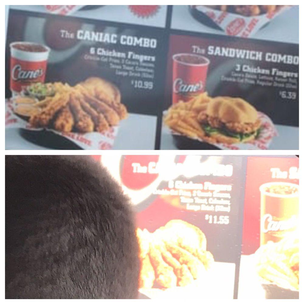 Menu at Raising Cane's Chicken Fingers fast food, Waco, 801 J H Kultgen