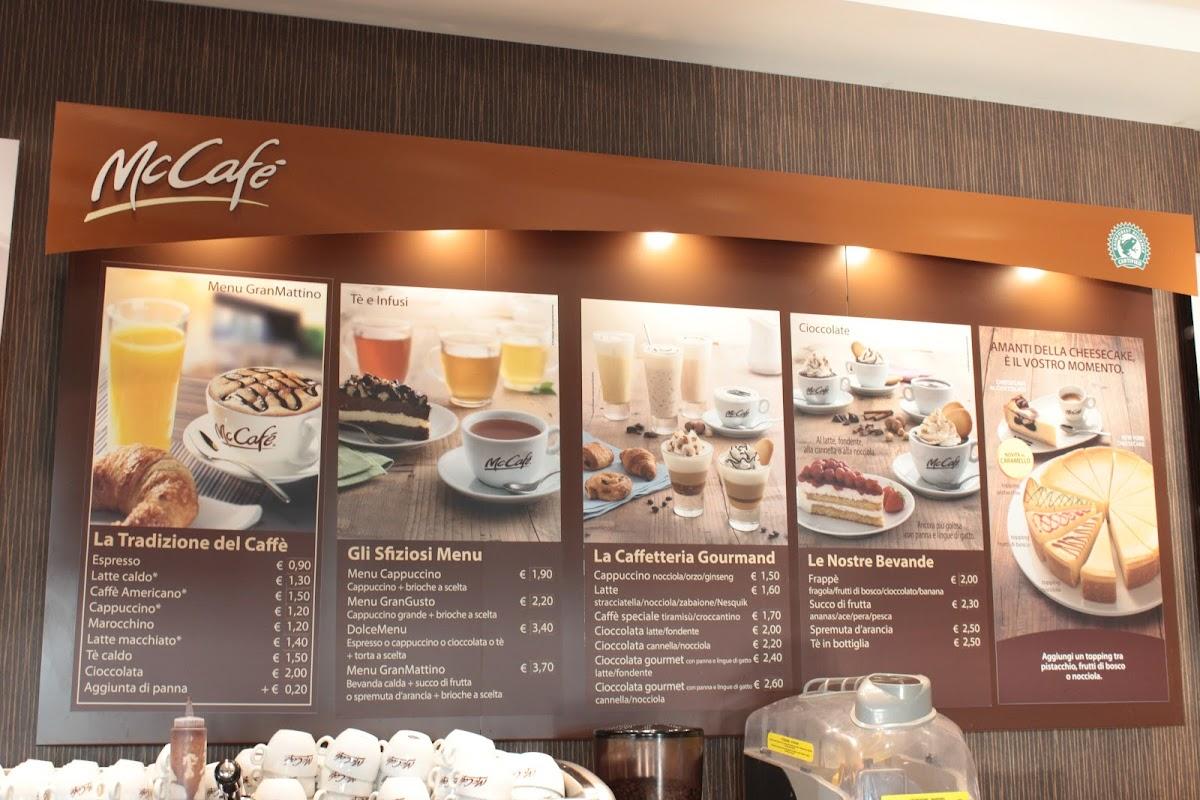 Menu di McDonald's Desio 