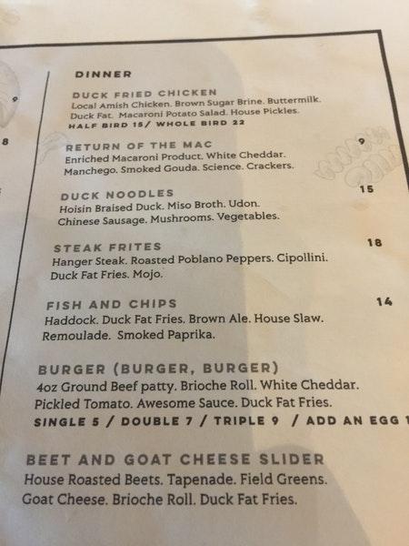 Common Pub Detroit Menu