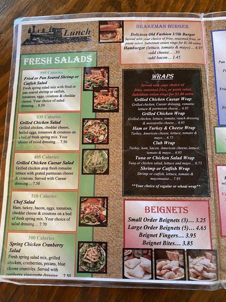 Menu at The Coffee Depot cafe, Scott