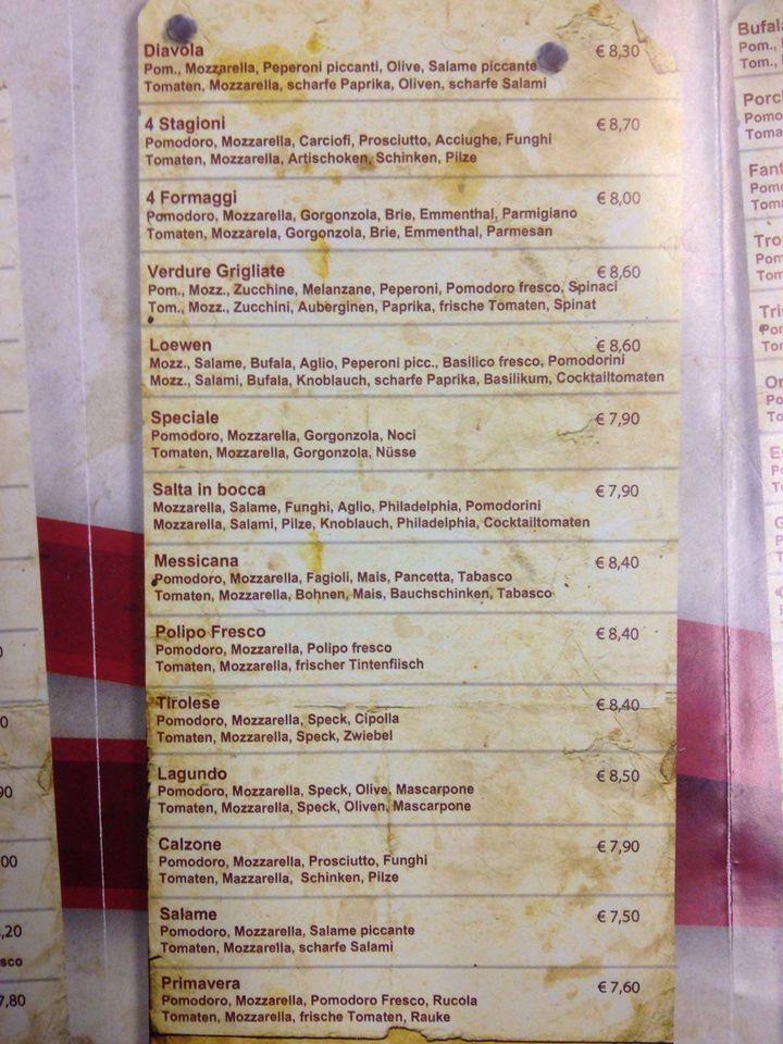 Menu di Pizza Flash 