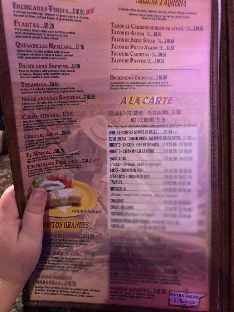 Menu at Mezcal Cantina Ponte Vedra pub & bar, Ponte Vedra Beach