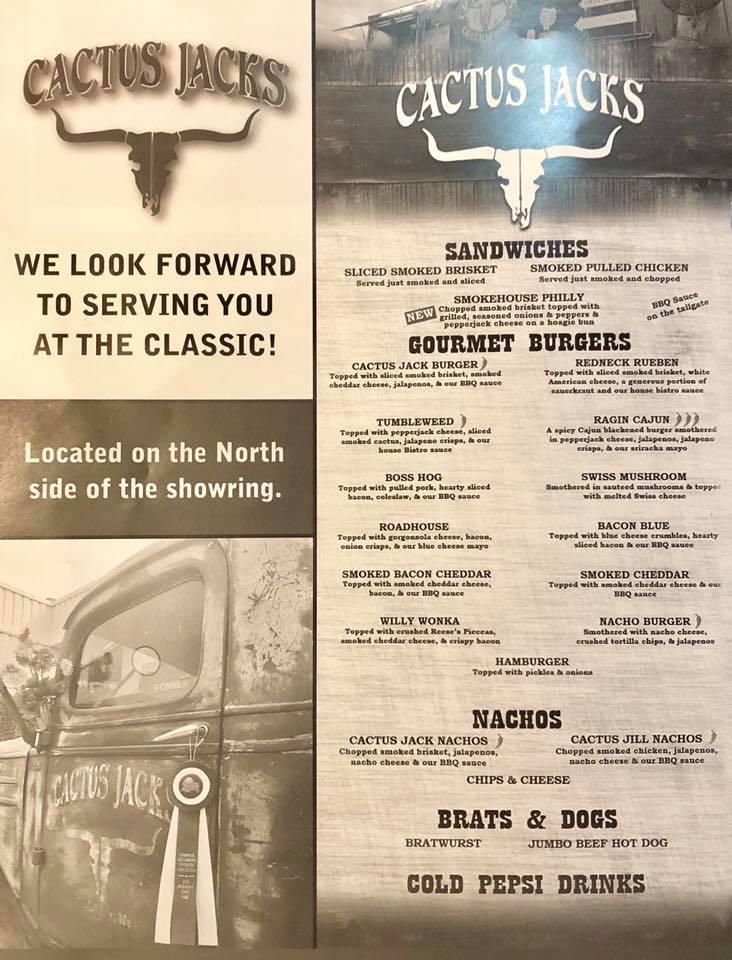 Menu at Cactus Jacks restaurant, Grand Island