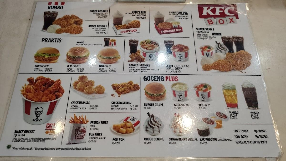 Décrypter 93+ imagen la carte kfc fr.thptnganamst.edu.vn