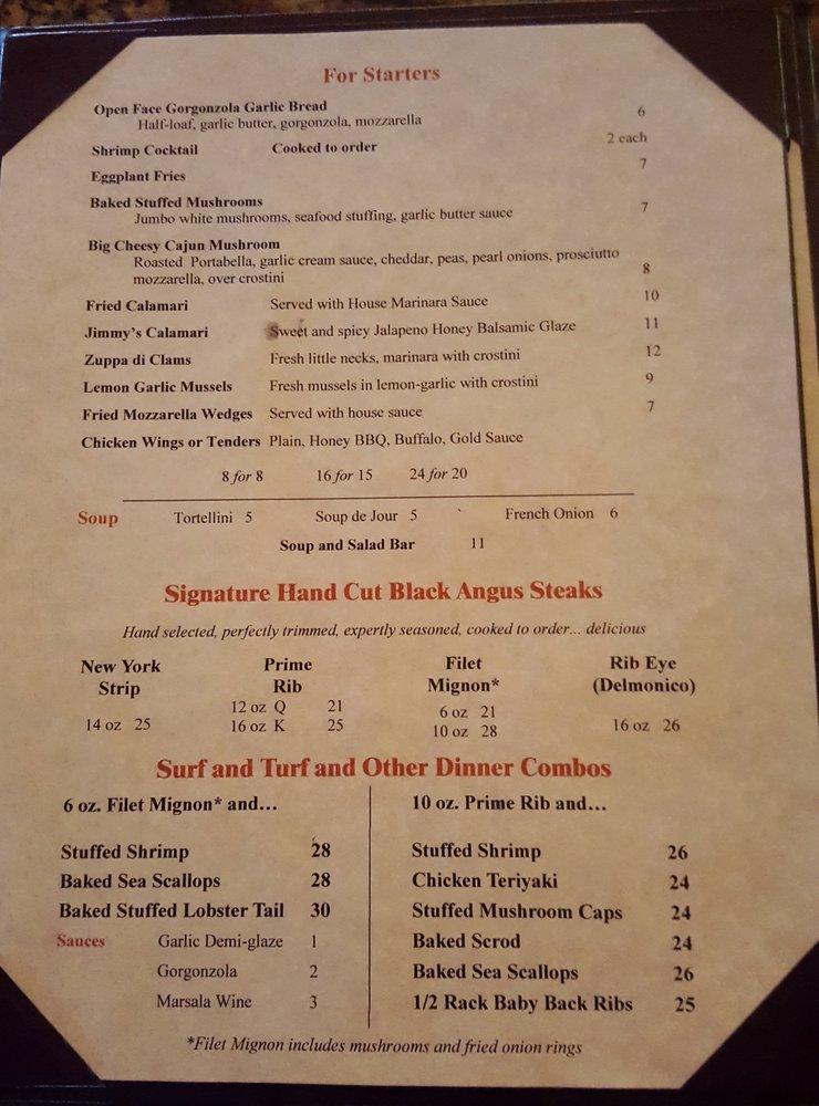 Menu at Take Five Inc pub & bar, Agawam, 944 Springfield St