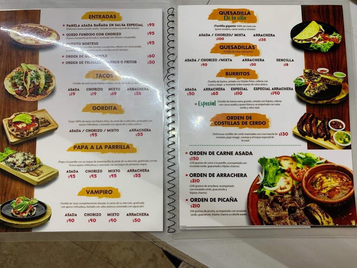Carta del pub y bar Carnes Asadas "El Regio", Ciudad Guzmán