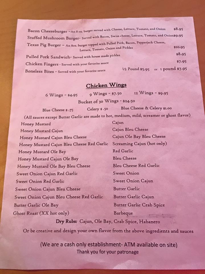 Menu at Jim's Resturant & Pub, Nanticoke, 62 W Green St