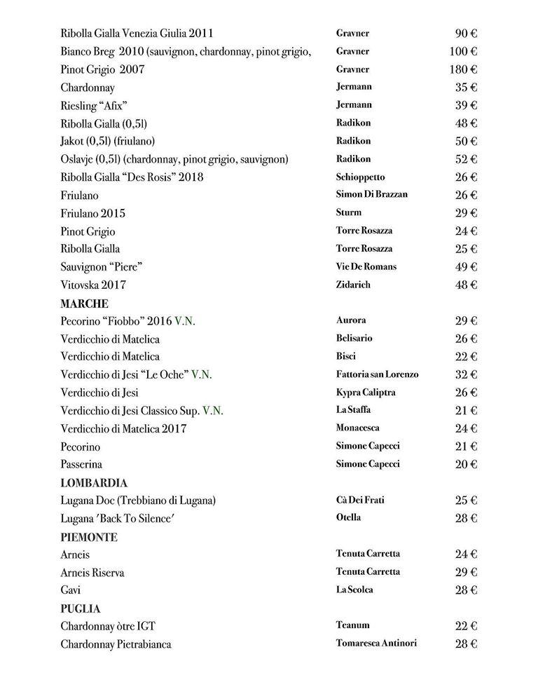 Menu di Ricci - Fine Street Food 