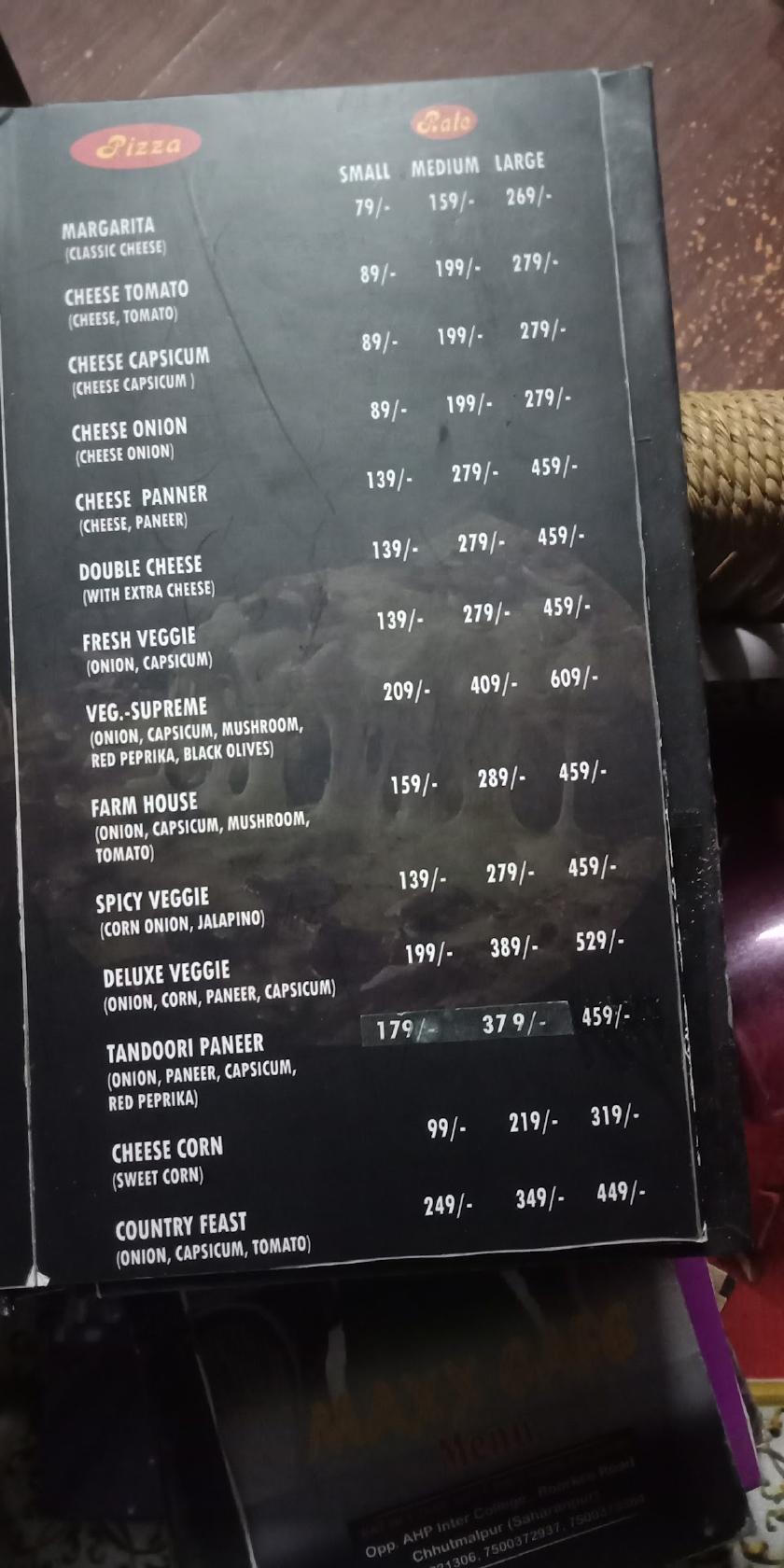 Menu at BROTHERS PIZZA, Chhutmalpur