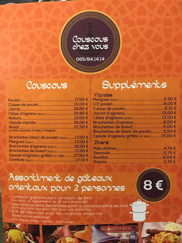 Couscous Chez Vous Mons Quevy Restaurant Reviews