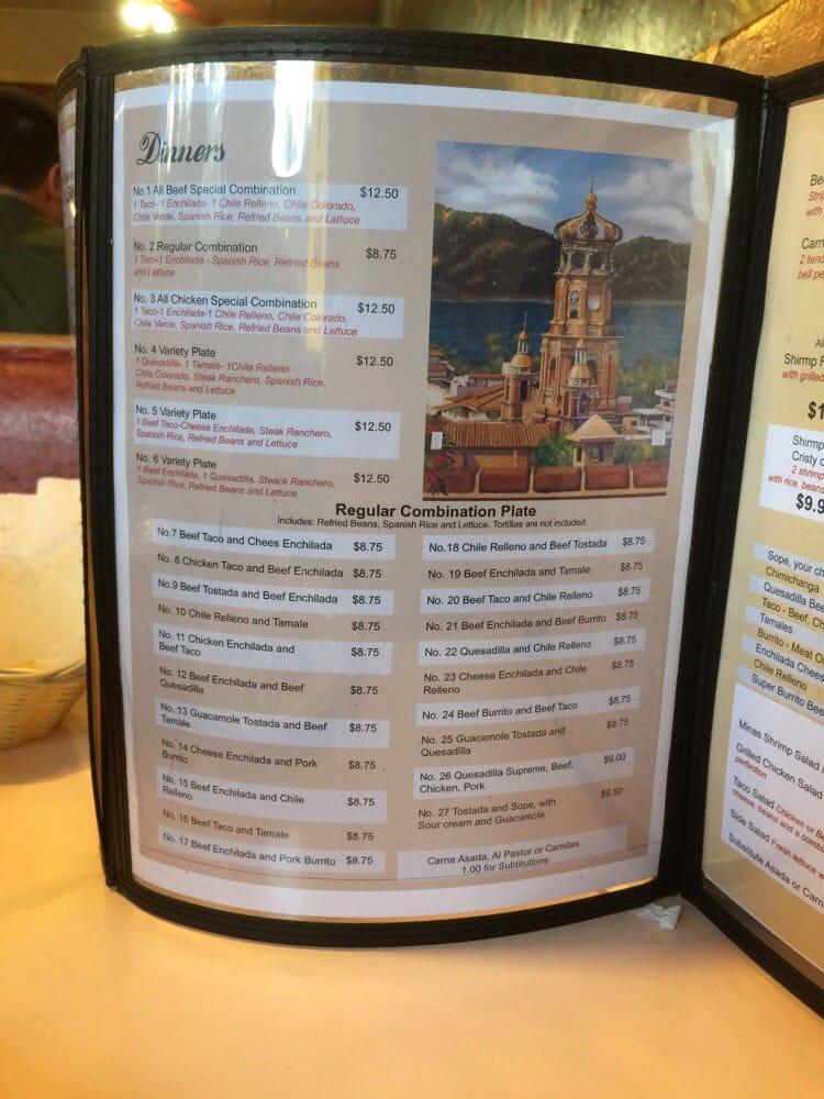Menu at Las Minas Mexican Restaurant, Pine Grove, CA88