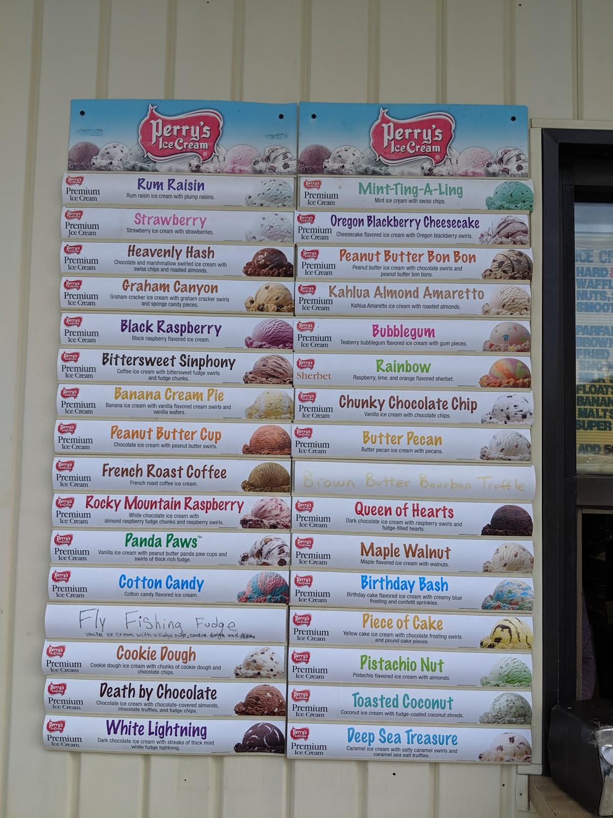 Menu at Golden Guernsey Ice Cream restaurant, Oneonta, 15 Main St