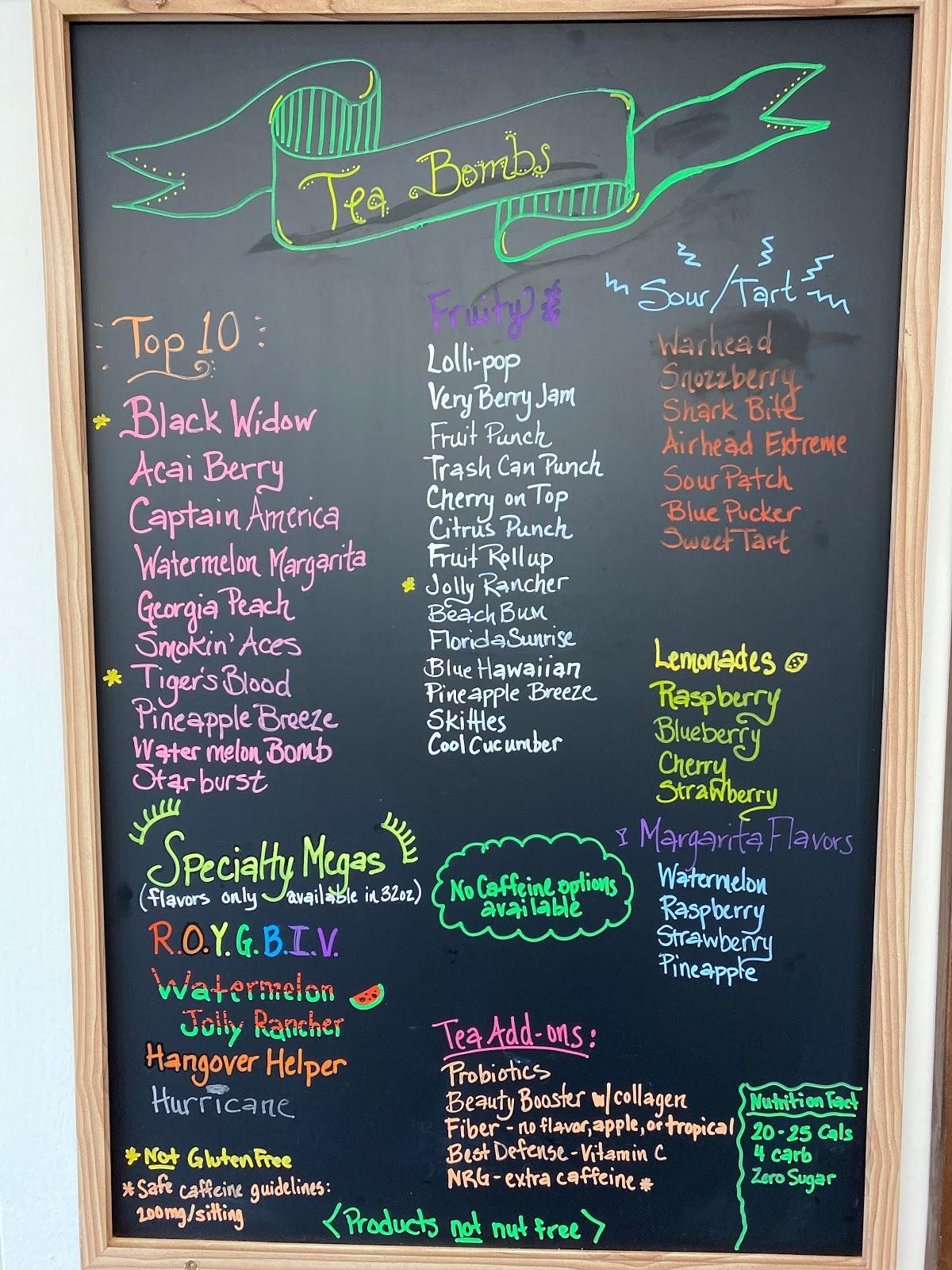 Menu at Epic Vibes Nutrition cafe, Houlton