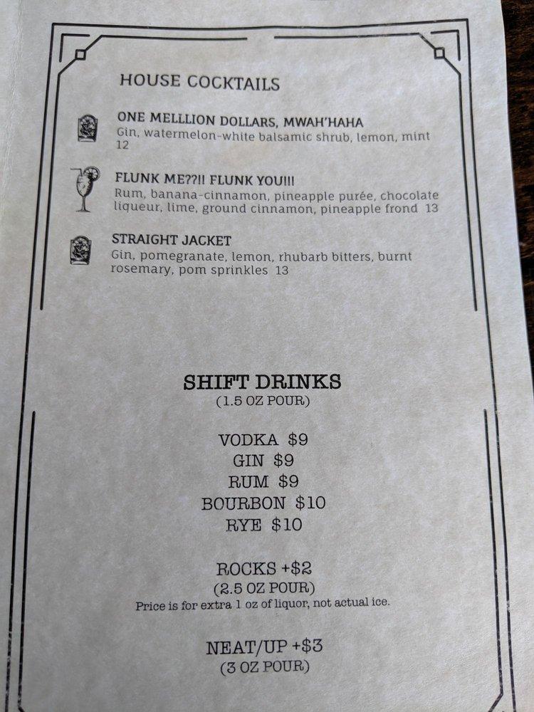 Menu at Colts Neck StillHouse pub & bar, USA