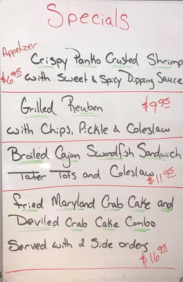 Menu at Lobster Claw restaurant, Doylestown, 800 N Easton Rd